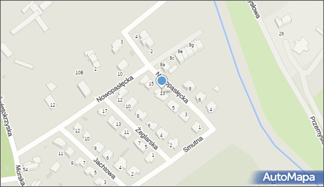 Braniewo, Nowopasłęcka, 13, mapa Braniewo