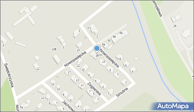 Braniewo, Nowopasłęcka, 15, mapa Braniewo