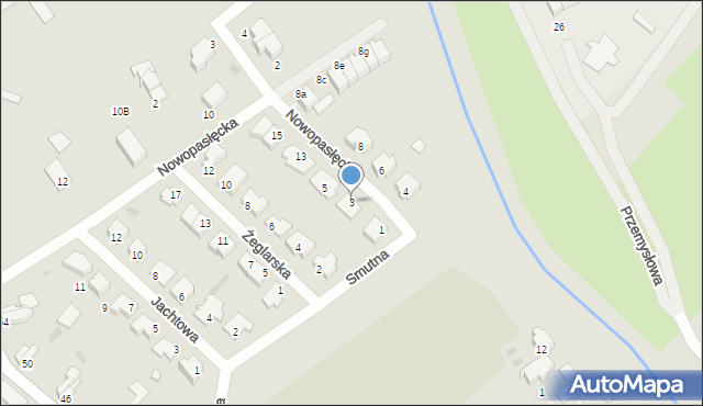 Braniewo, Nowopasłęcka, 3, mapa Braniewo