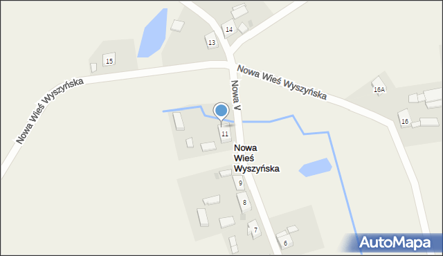 Bukowiec, Nowa Wieś Wyszyńska, 12, mapa Bukowiec