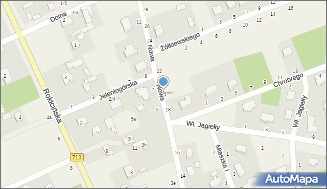 Bukowiec, Nowa, 20, mapa Bukowiec