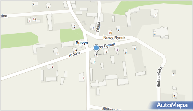 Burzyn, Nowy Rynek, 2, mapa Burzyn