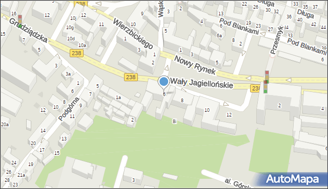 Bydgoszcz, Nowy Rynek, 6, mapa Bydgoszczy
