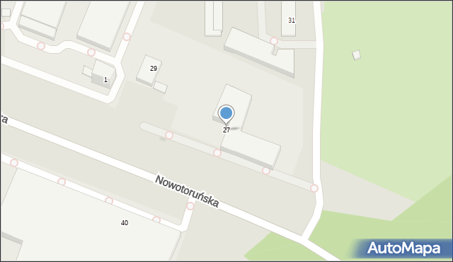 Bydgoszcz, Nowotoruńska, 27, mapa Bydgoszczy