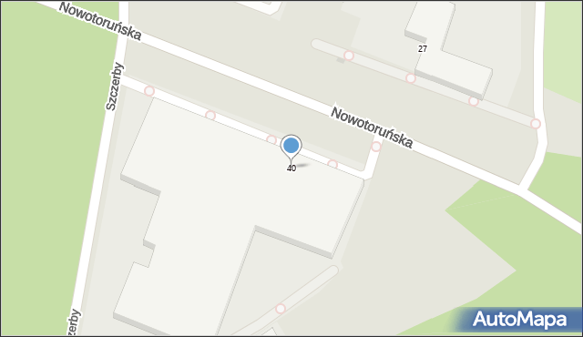 Bydgoszcz, Nowotoruńska, 40, mapa Bydgoszczy