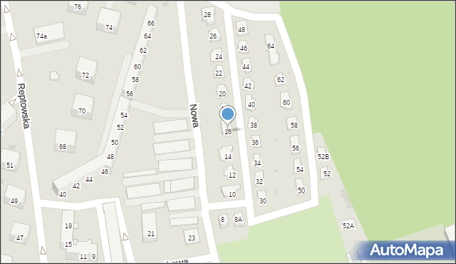 Bytom, Nowa, 16, mapa Bytomia