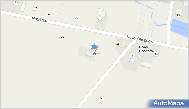 Chodnów, Nowy Chodnów, 24, mapa Chodnów