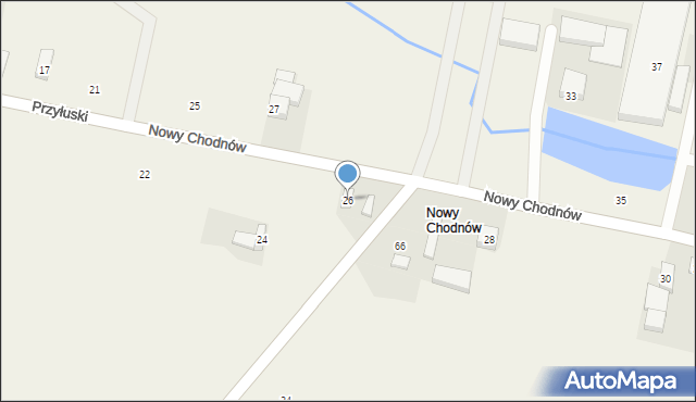 Chodnów, Nowy Chodnów, 26, mapa Chodnów