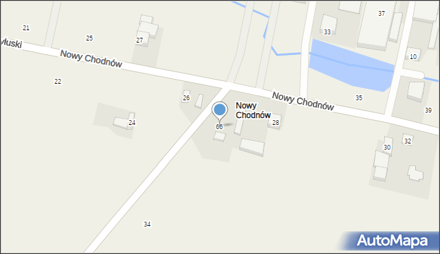 Chodnów, Nowy Chodnów, 66, mapa Chodnów