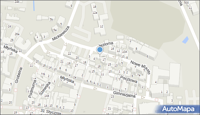 Chojnice, Nowe Miasto, 19, mapa Chojnic