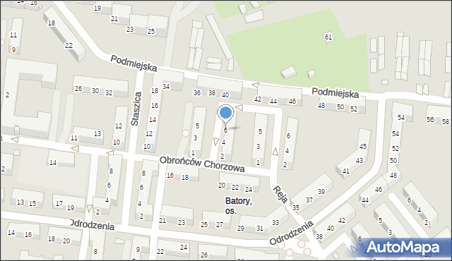 Chorzów, Norwida Cypriana Kamila, 6, mapa Chorzów