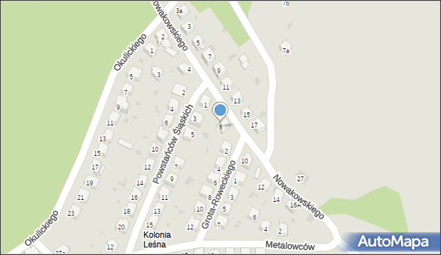 Chrzanów, Nowakowskiego Ludwika, por., 8, mapa Chrzanów