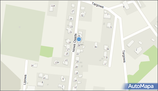 Chybie, Nowa Osada, 24, mapa Chybie