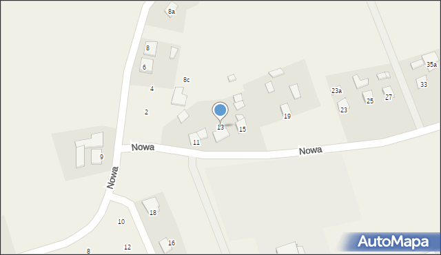 Czarże, Nowa, 13, mapa Czarże