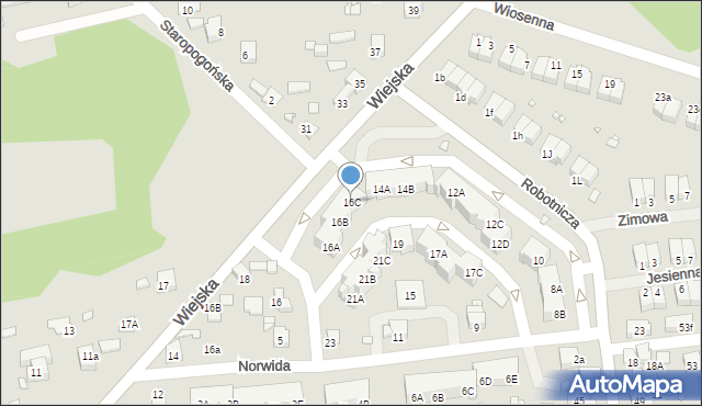 Czeladź, Norwida Cypriana Kamila, 16C, mapa Czeladź