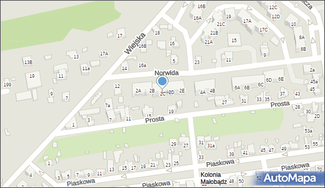 Czeladź, Norwida Cypriana Kamila, 2C, mapa Czeladź