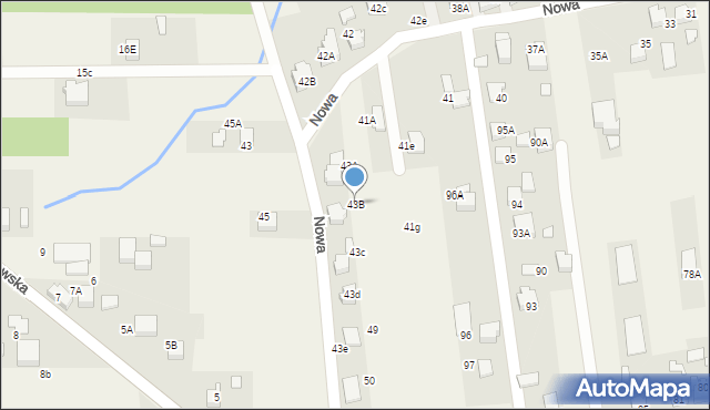 Czyżowice, Nowa, 43B, mapa Czyżowice