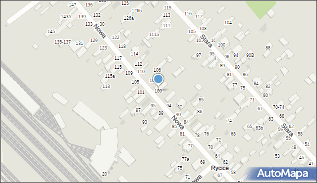 Dęblin, Nowa, 100, mapa Dęblin