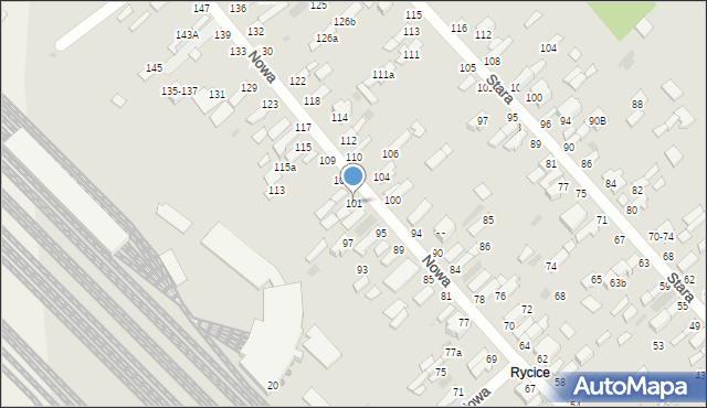 Dęblin, Nowa, 101, mapa Dęblin