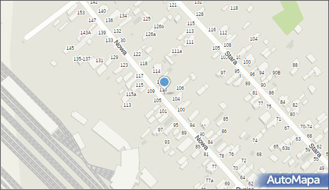 Dęblin, Nowa, 108, mapa Dęblin