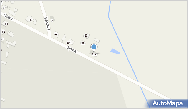 Dubiny, Nowa, 21a, mapa Dubiny