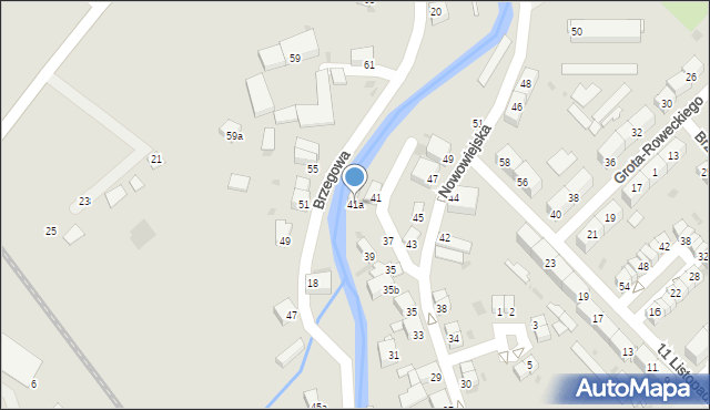 Dzierżoniów, Nowowiejska, 41a, mapa Dzierżoniów