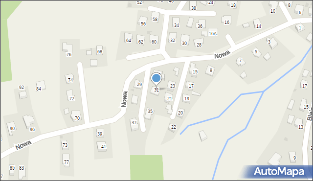 Frysztak, Nowa, 31, mapa Frysztak