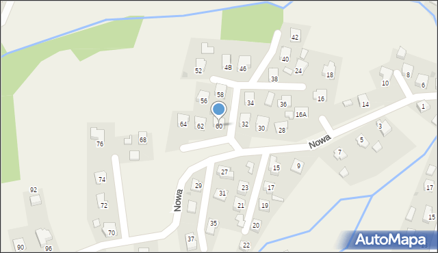 Frysztak, Nowa, 60, mapa Frysztak