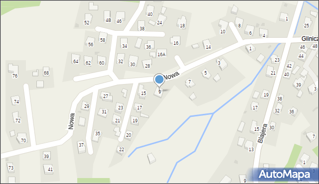 Frysztak, Nowa, 9, mapa Frysztak