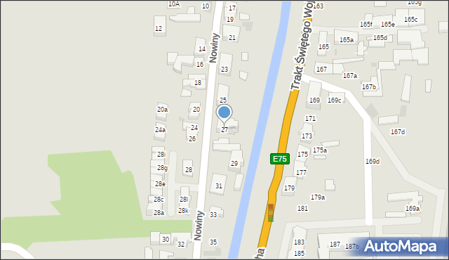 Gdańsk, Nowiny, 27, mapa Gdańska