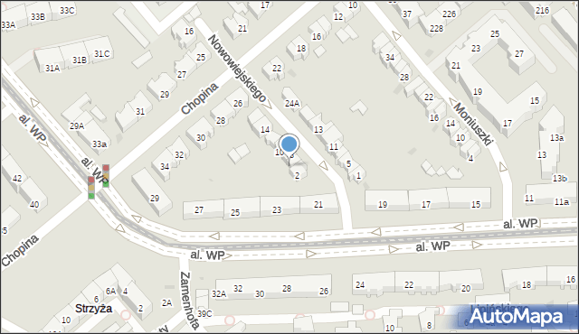 Gdańsk, Nowowiejskiego Feliksa, 6, mapa Gdańska