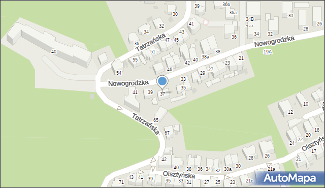 Gdynia, Nowogrodzka, 37, mapa Gdyni