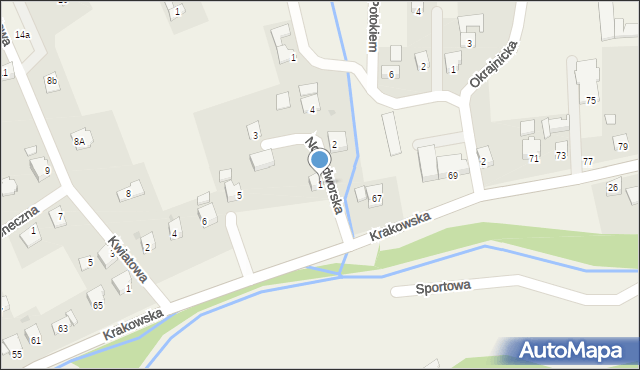 Gilowice, Nowodworska, 1, mapa Gilowice