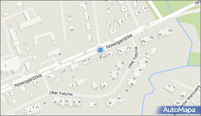 Goleniów, Nowogardzka, 25, mapa Goleniów