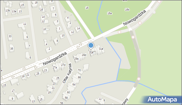 Goleniów, Nowogardzka, 31a, mapa Goleniów