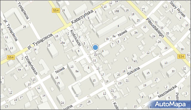 Golub-Dobrzyń, Nowa, 11, mapa Golub-Dobrzyń