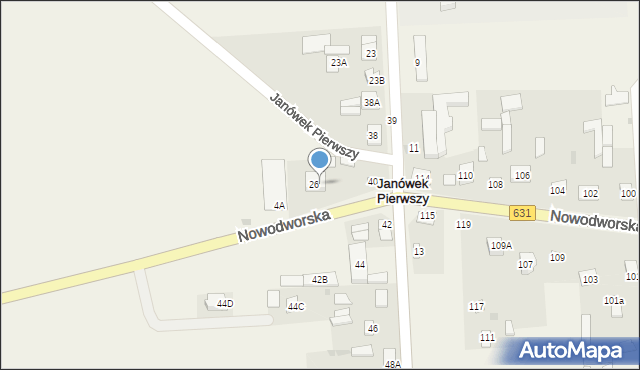 Góra, Nowodworska, 4, mapa Góra