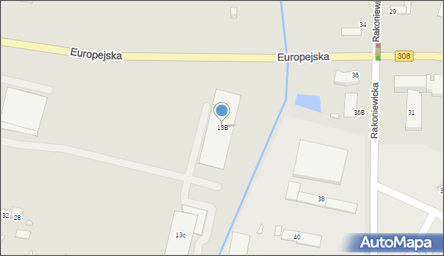 Grodzisk Wielkopolski, Nowa, 13B, mapa Grodzisk Wielkopolski