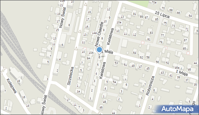 Grodzisk Wielkopolski, Nowe Osiedle, 6, mapa Grodzisk Wielkopolski