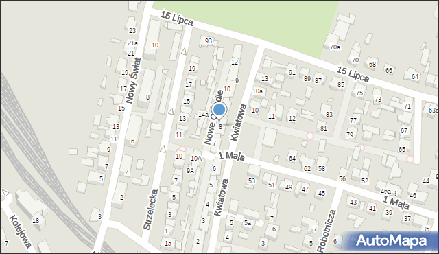 Grodzisk Wielkopolski, Nowe Osiedle, 8, mapa Grodzisk Wielkopolski