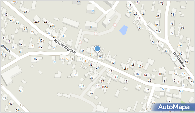 Grodzisk Wielkopolski, Nowotomyska, 32, mapa Grodzisk Wielkopolski