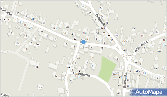 Grodzisk Wielkopolski, Nowotomyska, 5a, mapa Grodzisk Wielkopolski