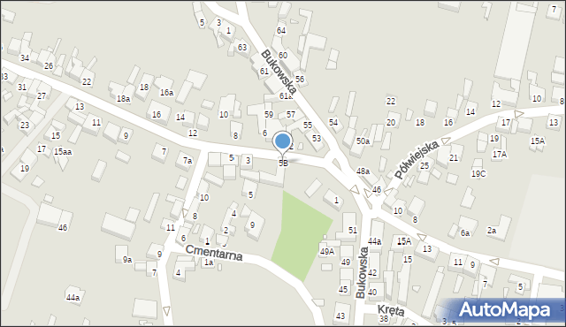 Grodzisk Wielkopolski, Nowotomyska, 5B, mapa Grodzisk Wielkopolski