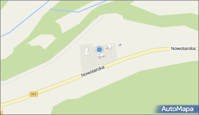 Harklowa, Nowotarska, 11, mapa Harklowa