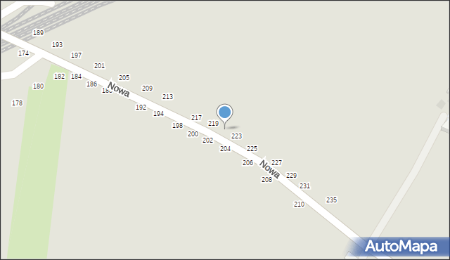 Hrubieszów, Nowa, 221, mapa Hrubieszów