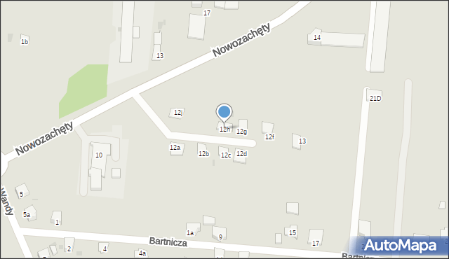 Imielin, Nowozachęty, 12h, mapa Imielin