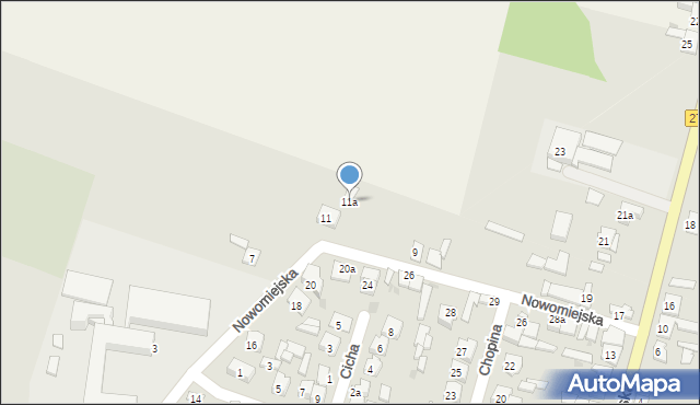 Izbica Kujawska, Nowomiejska, 11a, mapa Izbica Kujawska