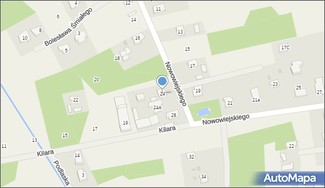 Jaktorów-Kolonia, Nowowiejskiego, 24, mapa Jaktorów-Kolonia