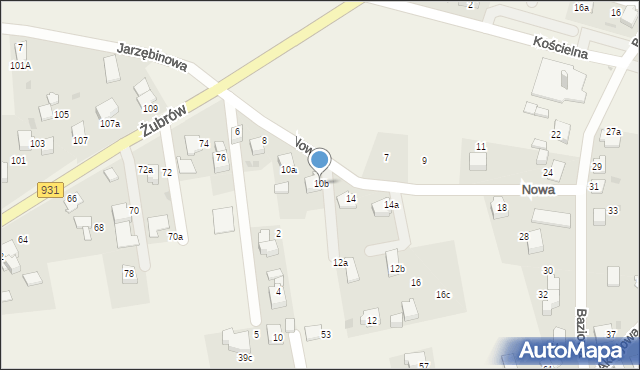 Jankowice, Nowa, 10b, mapa Jankowice
