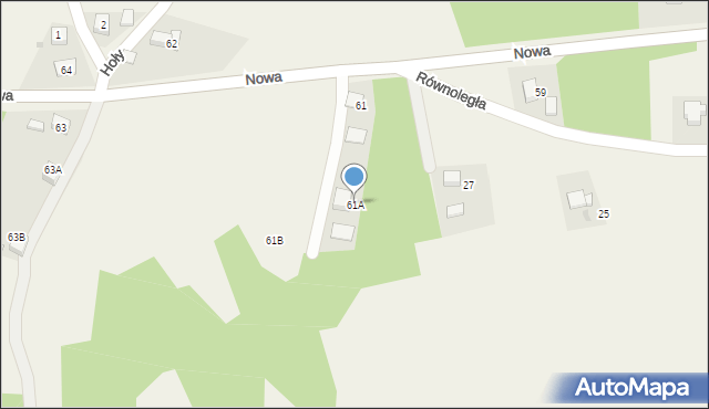 Jankowice, Nowa, 61A, mapa Jankowice